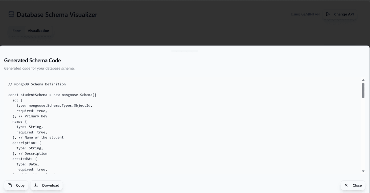 Gen AI Database Schema Generator