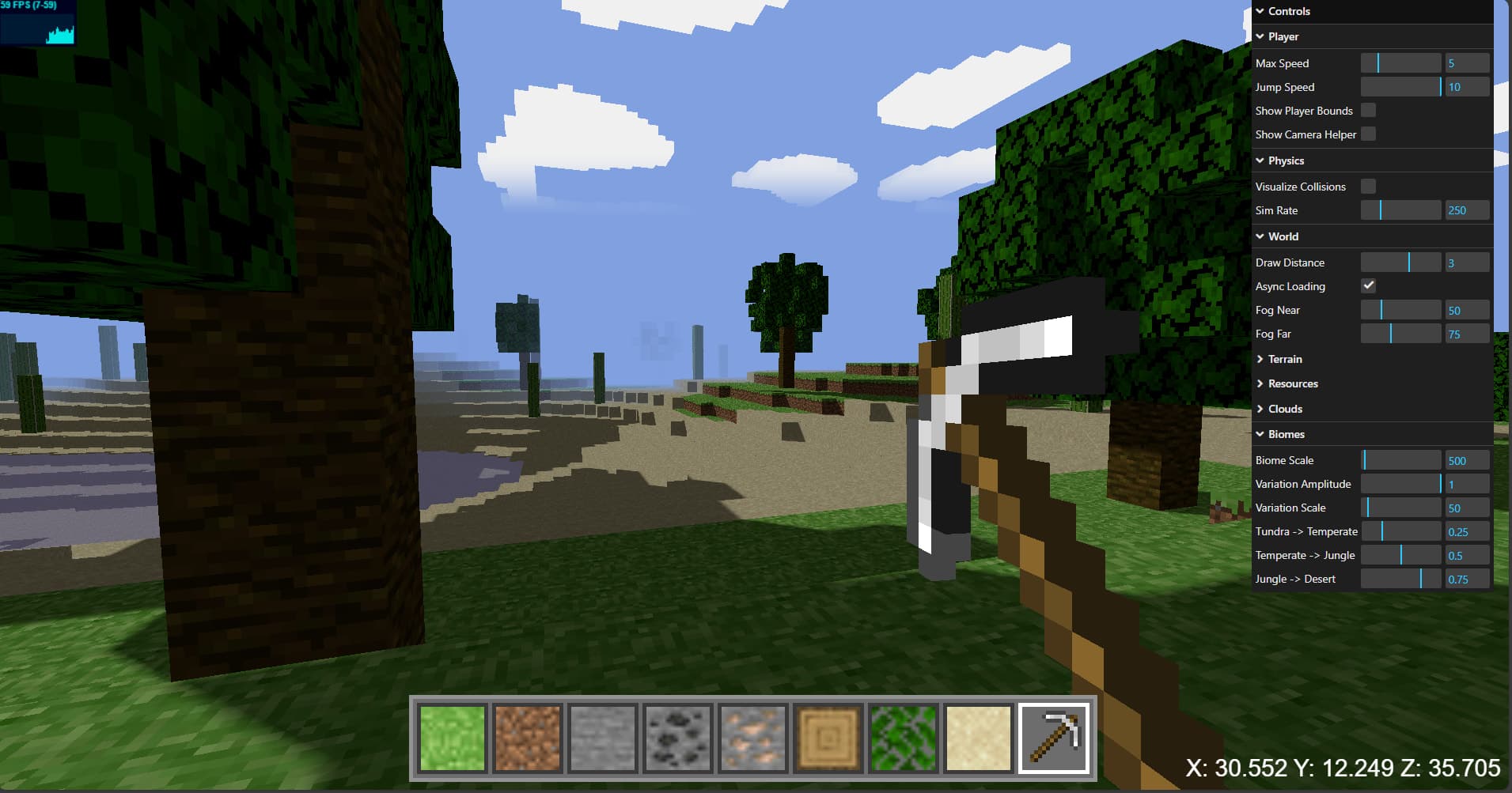 Web-Mine-Craft - Three.js Sandbox