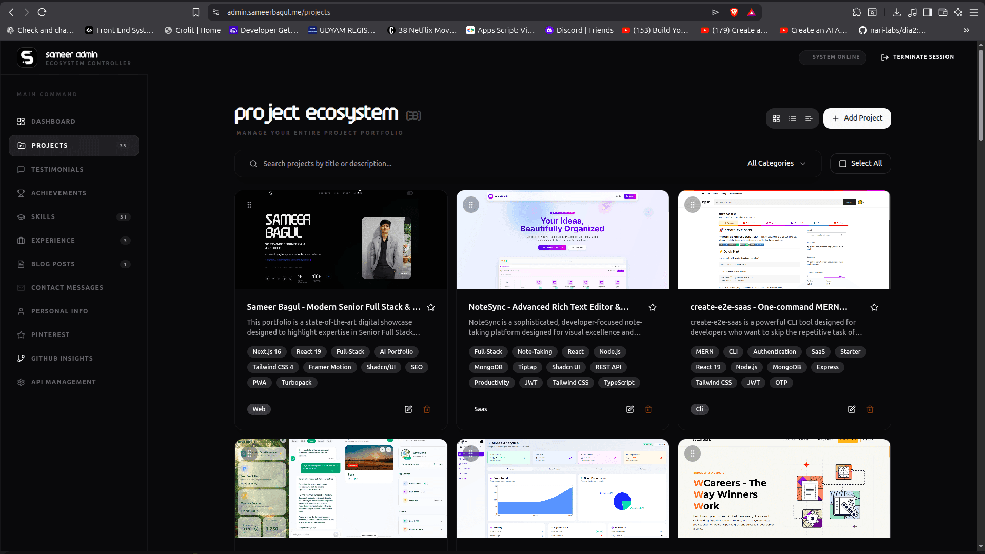 Portfolio CMS - Unified Content Management Suite